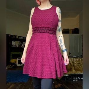 Free People Burgundy Dress